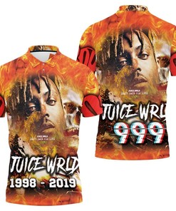 Juice Wrld 999 Death Race For Love Skull Fire 3d Polo Shirt Jersey All Over Print Shirt 3d T-shirt