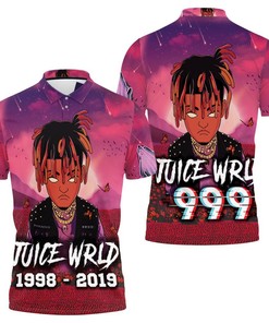 Juice Wrld 999 Legend Never Die Album Chibi Color Polo Shirt All Over Print Polo Shirt