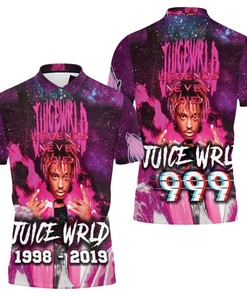 Juice Wrld 999 Legend Never Die Big Wave Rap Style Finger Polo Shirt All Over Print Shirt 3d T-shirt