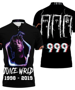 Juice Wrld 999 Neon Color Rap Hip Hop 3D All Over Print Polo Shirt