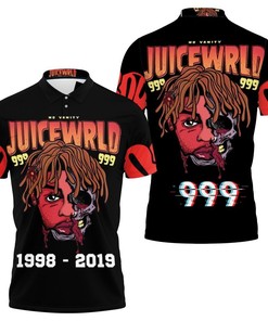 Juice Wrld 999 Pop Half Skull 3D All Over Print Polo Shirt