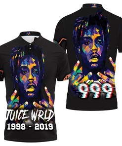 Juice Wrld 999 Rap Hip Hop Color Sketch 3D All Over Print Polo Shirt