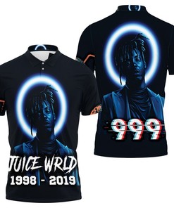 Juice Wrld 999 Rap Hip Hop Never Die Neon Style 3D All Over Print Polo Shirt