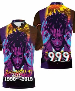 Juice Wrld 999 Rap Pop Neon Style 3D All Over Print Polo Shirt