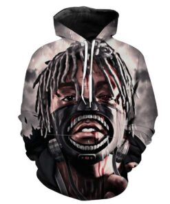Juice Wrld Tokyo Ghoul X Juice Cross Hoodie 3D