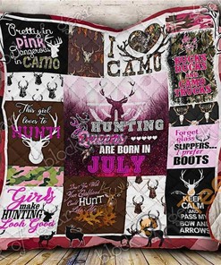 July Girls Hunting Quilt Blanket Bedding Set