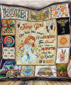 June Girl Hippie Quilt Blanket Bedding Set