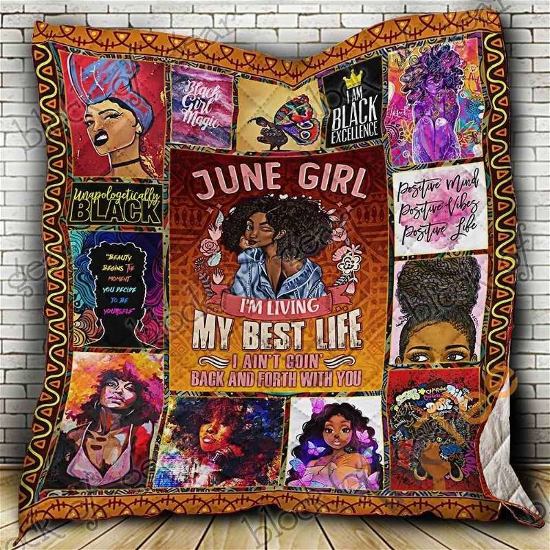 June Girl Quilt Blanket Bedding Set