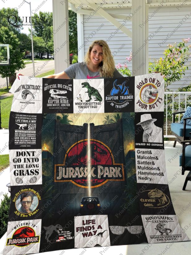 Jurassic Park For Fans Ver Collection Collected Quilt Blanket Bedding Set
