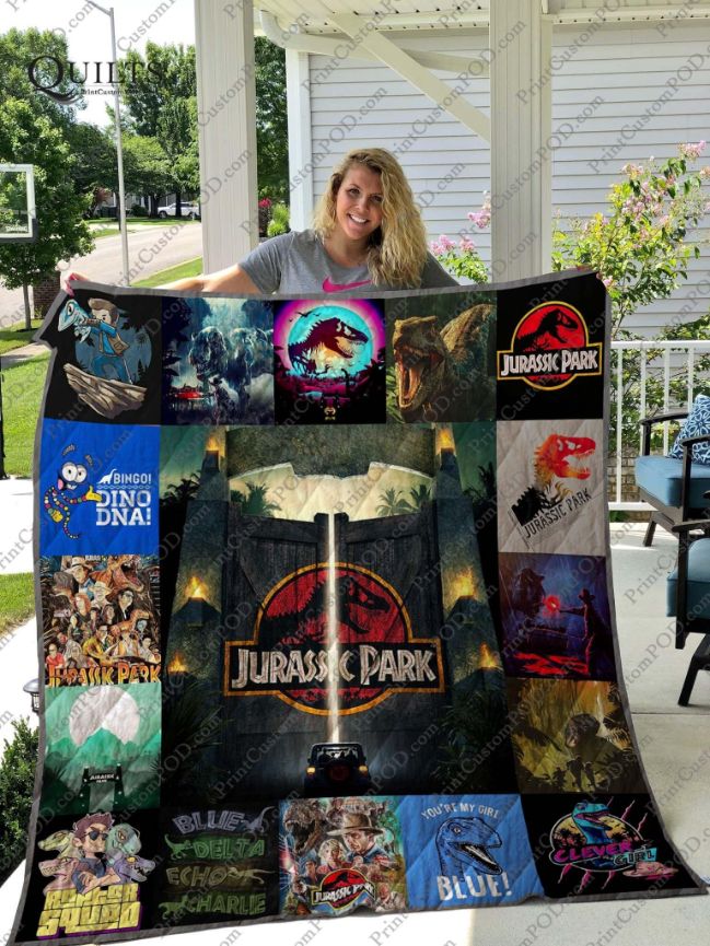 Jurassic Park Quilt Blanket Bedding Set for Home Décor