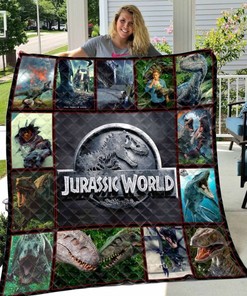 Jurassic World Quilt Blanket Bedding Set for Home Décor