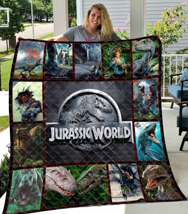 Jurassic World Quilt Blanket Bedding Set for Home Décor