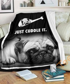Just Cuddle It Sherpa Fleece Blanket Gifts for Family, for Couple