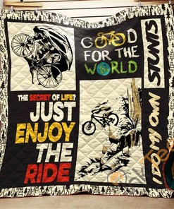 Just Enjoy The Ride Quilt Blanket Bedding Set