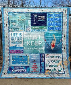 Just Keep Swimming Quilt Blanket Bedding Set
