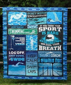 Just Swim Quilt Blanket Bedding Set Tm for Home Décor