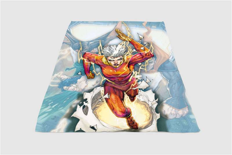 Justice League Character Sherpa Fleece Blanket Gifts for Family, for Couple