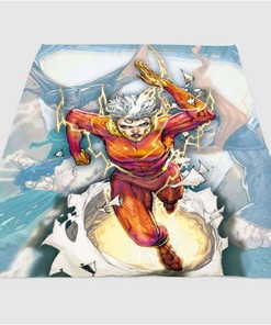 Justice League Character Sherpa Fleece Blanket Gifts for Family, for Couple