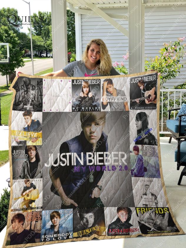 Justin Bieber Old Albums For Fans Ver Collection Quilt Blanket Bedding Set