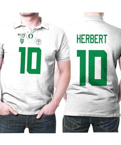 Justin Herbert Oregon Ducks 10 3d Printed Gift For Justin Herbert Fan Polo Shirt All Over Print Shirt 3d T-shirt
