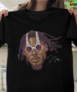 Justin Jefferson Minnesota Spy Glasses Portrait Signature T-Shirt