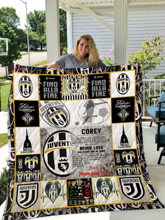 Juventus F.C Corey Quilt Blanket Bedding Set for Home Décor