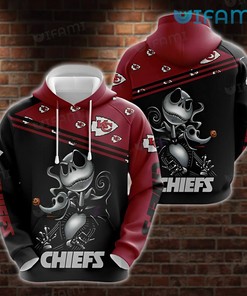 KC Chiefs Hoodie 3D Jack Skellington Zero Dog Kansas City Chiefs Gift