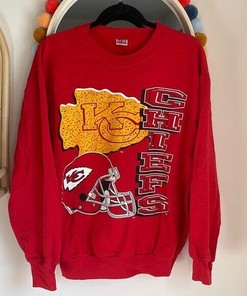 KC Kansas City Chiefs Football NFL Crewneck Sweatshirt Football team H4091