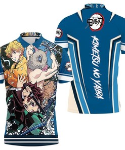 Kamado Tanjiro Agatsuma Zenitsu Hashibira Inosuke Kimetsu No Yaiba Polo Shirt All Over Print Shirt 3d T-shirt