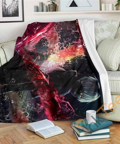 Kaneki Tokyo Ghoul Sherpa Fleece Blanket Gifts for Family, for Couple