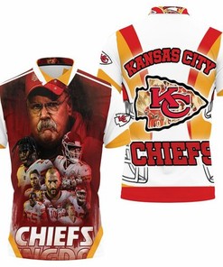 Kansas City Chefs Logo Afc West Division Champions Super Bowl 2021 3D All Over Print Polo Shirt