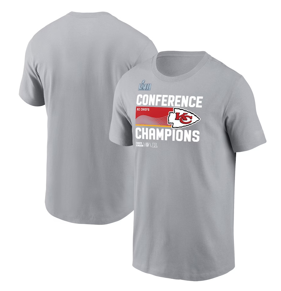 Kansas City Chiefs 2022 AFC Champi0ns Trophy T Shirt Football Team Champs Gift