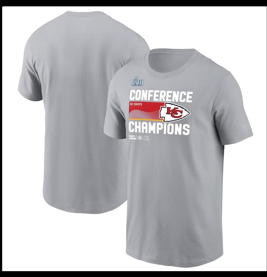 Kansas City Chiefs 2022 AFC Champi0ns Trophy T Shirt Football Team Champs Gift - Image 3