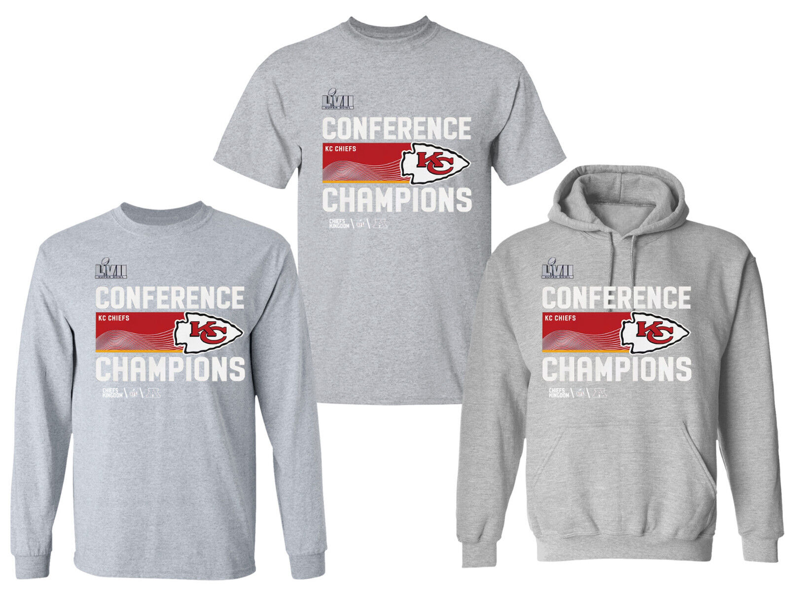 Kansas City Chiefs 2022 AFC Champions Locker Room T-shirt For Fan Chiefs - Image 2