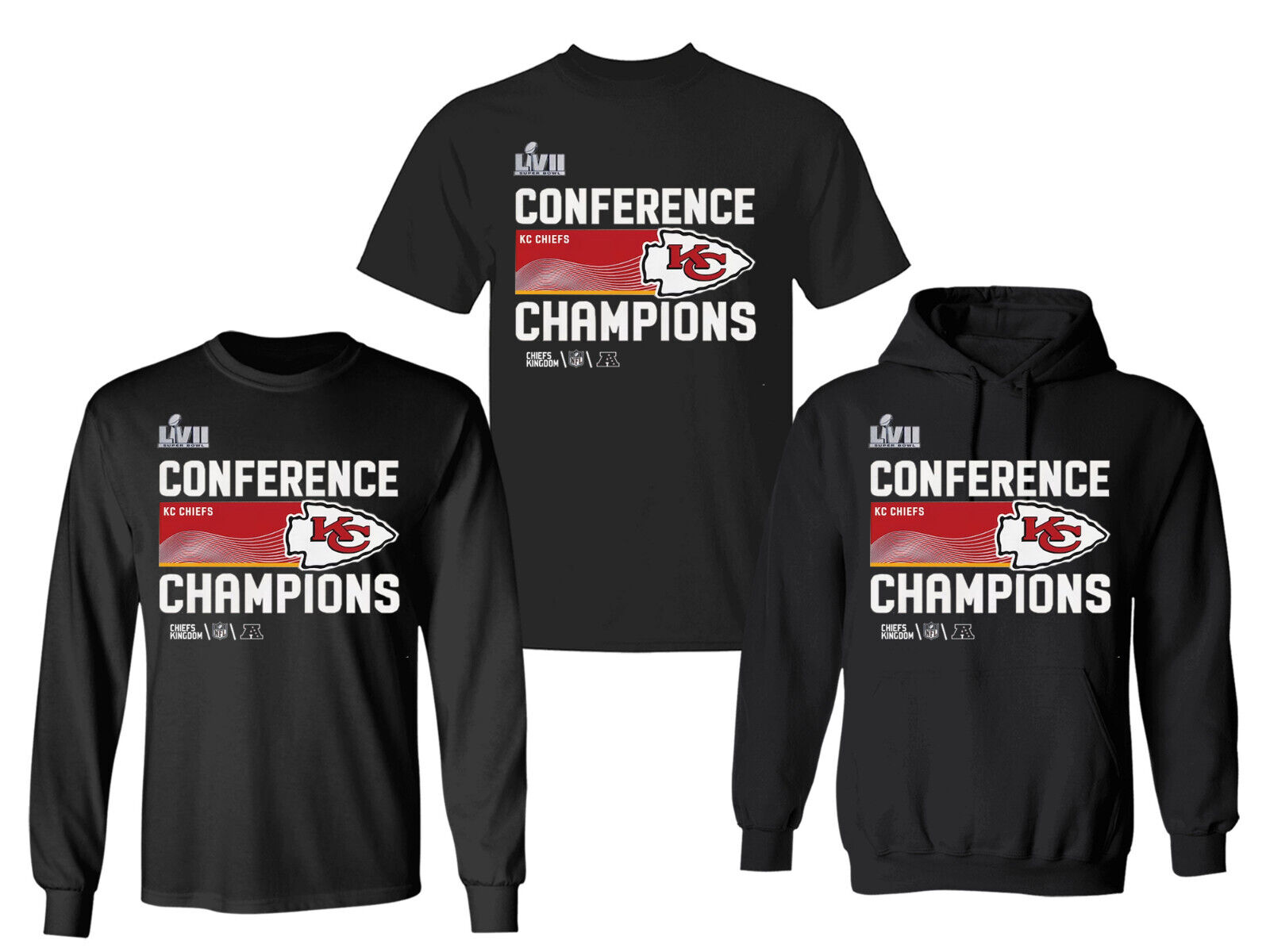 Kansas City Chiefs 2022 AFC Champions Locker Room T-shirt For Fan Chiefs - Image 3