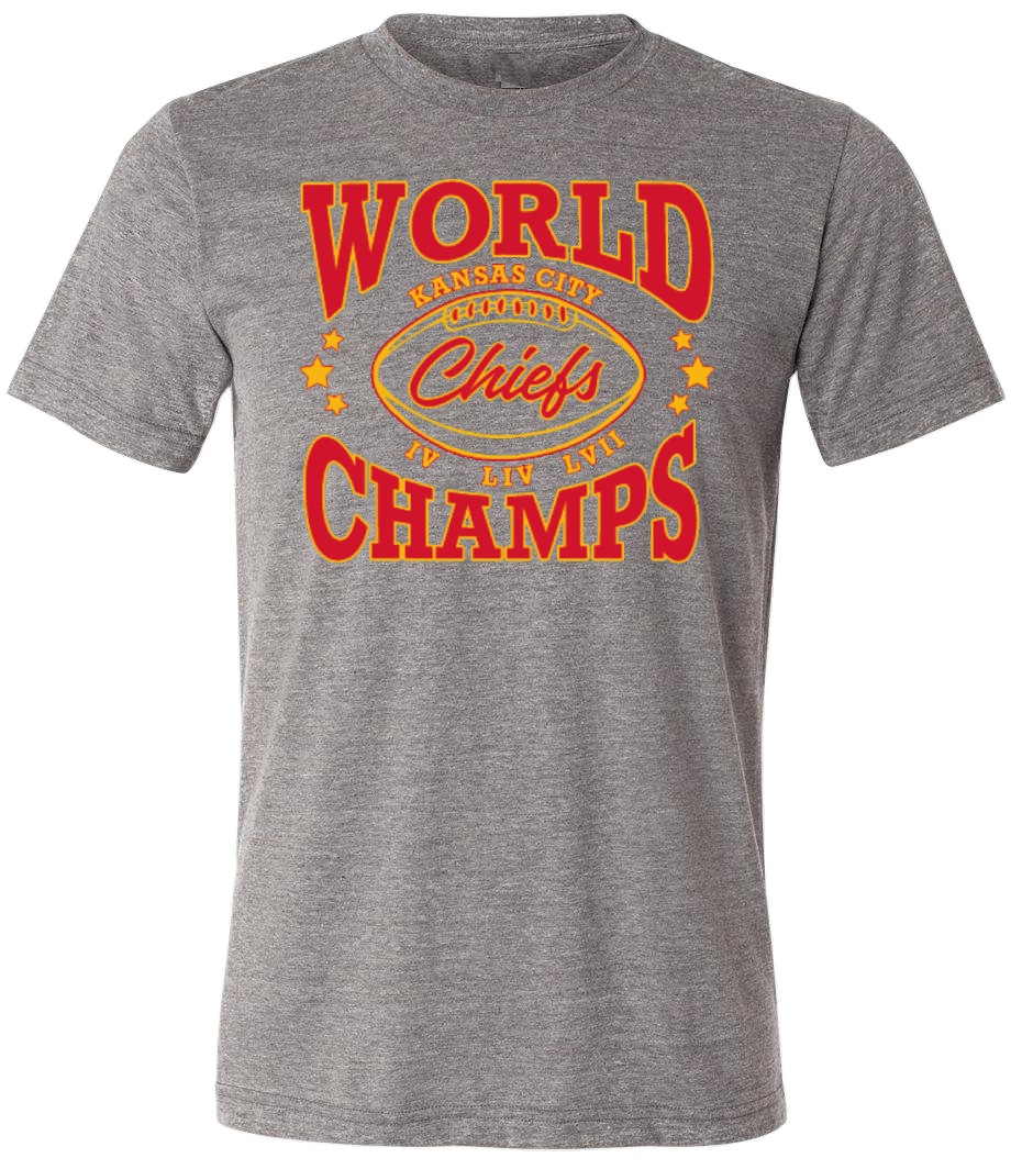 Kansas City Chiefs 2023 Super Bowl World Champions NFL Football Shirt