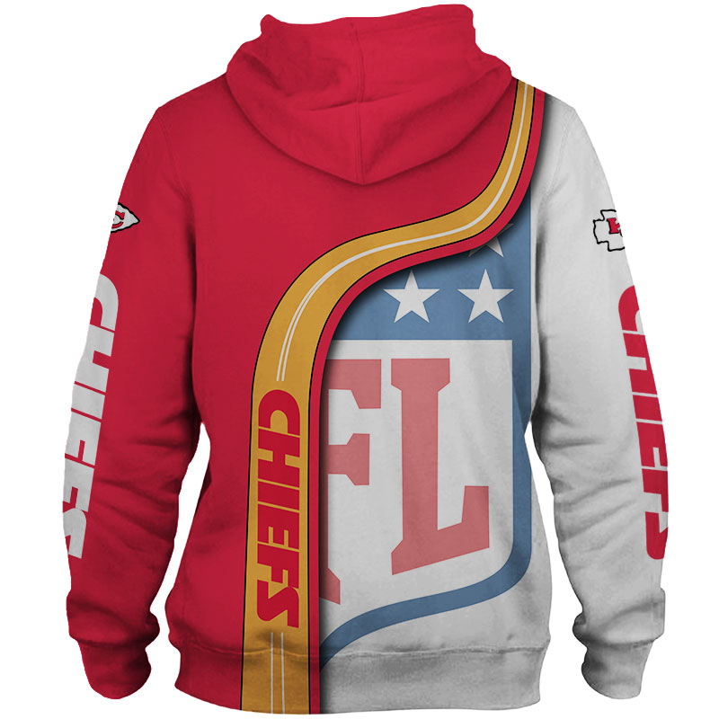 Kansas City Chiefs 3D Hoodie Pullover Zip Hoodie Nfl for Fans - Image 3