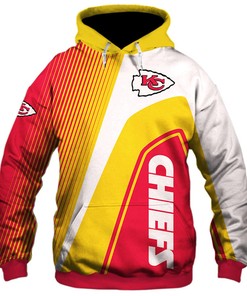 Kansas City Chiefs 3D Zip Hoodie Zip Hoodie Pullover Nfl