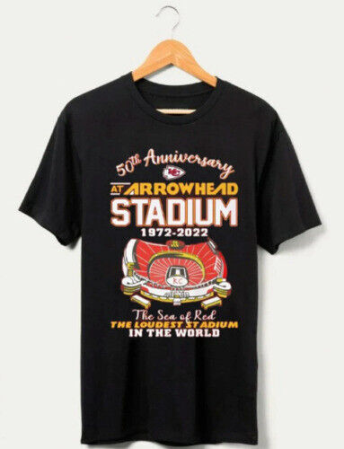 Kansas City Chiefs 50th Anniversary At Arrowhead Stadium 1972 2022 T Shirt HOT