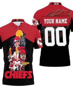 Kansas City Chiefs Andy Reid & Team Wolf Nfl 2020 Super Bowl 3d Personalized 1 3D All Over Print Polo Shirt