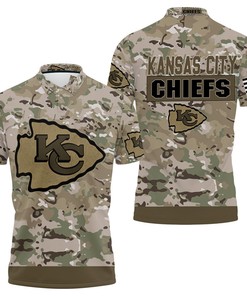 Kansas City Chiefs Camouflage Veteran 3d Jersey Polo Shirt All Over Print Shirt 3d T-shirt