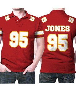 Kansas City Chiefs Chris Jones 95 Great Player Red Game Jersey Style Gift For Chiefs Fans Jones Lovers Polo Shirt All Over Print Shirt 3d T-shirt