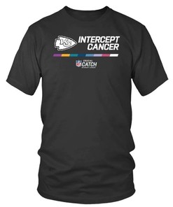 Kansas City Chiefs Crucial Catch Therma Performance Intercept Cancer T Shirt