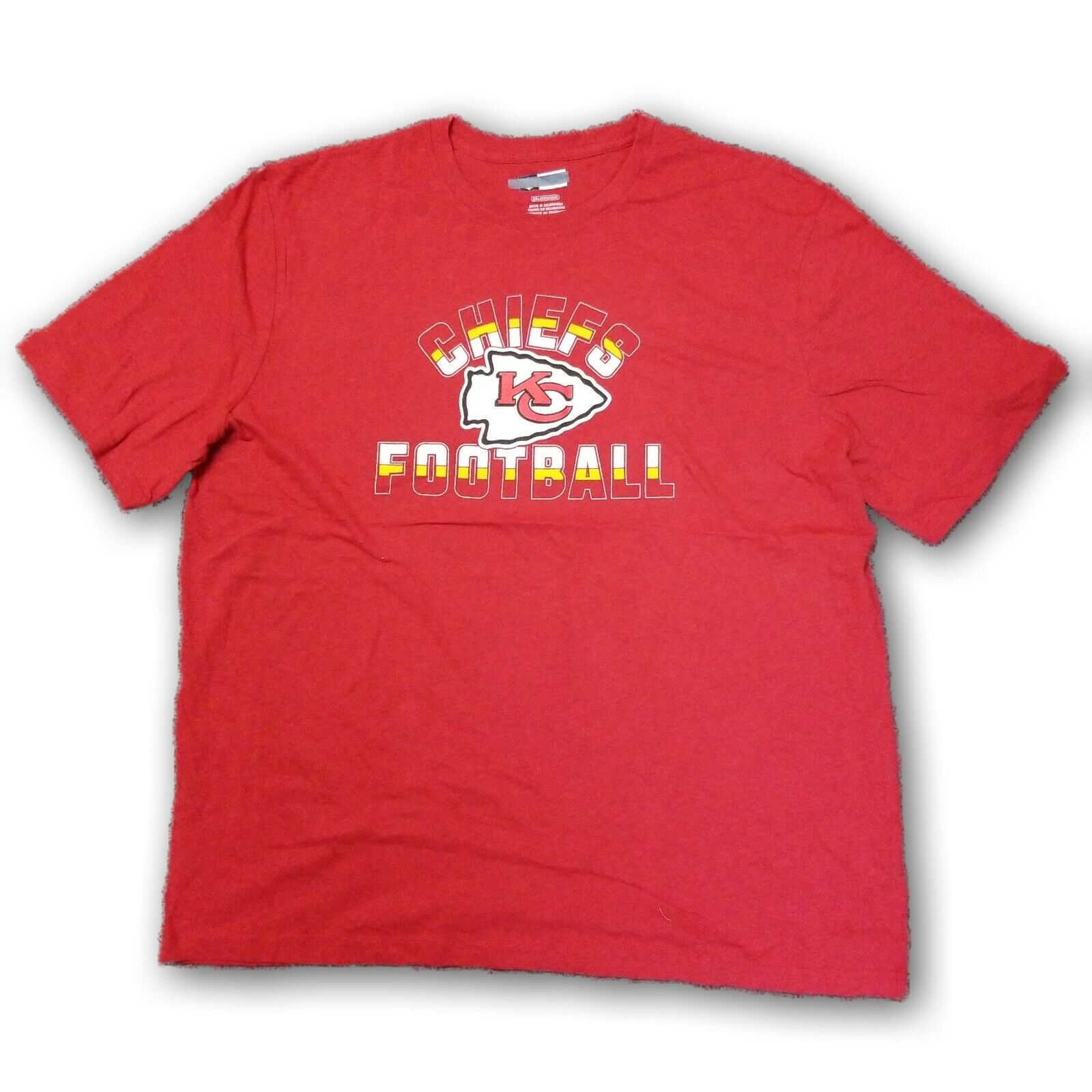 Kansas City Chiefs Football Majestic NFL Men's Red Short Sleeve T-shirt