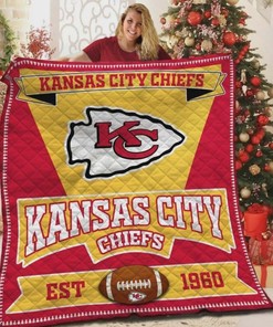 Kansas City Chiefs Football Sport Quilt Blanket Bedding Set