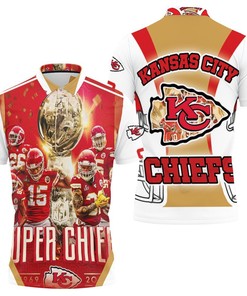 Kansas City Chiefs Helmet Logo Afc West Division Champions Polo Shirt All Over Print Shirt 3d T-shirt