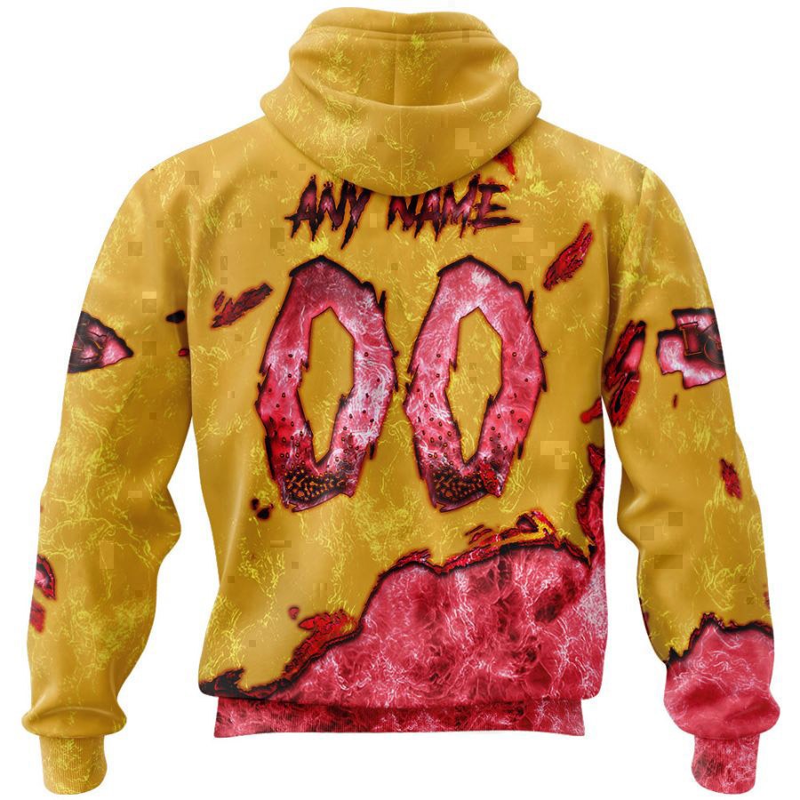 Kansas City Chiefs Hoodie 3D Devil Eyes Gift for Fans - Image 2