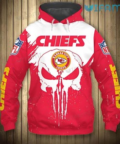 Kansas City Chiefs Hoodie 3D Punisher Skull KC Chiefs Gift