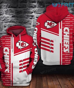 Kansas City Chiefs Hoodie 3D Red White Classic KC Chiefs Gift