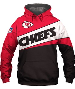 Kansas City Chiefs Hoodie 3D Zip Hoodie